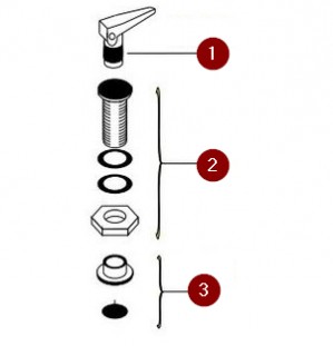 Diaphragm selfbailer flip-up style