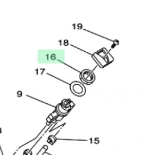 Tuerca llave gasolina