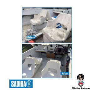 Fiberglass powder cleaner