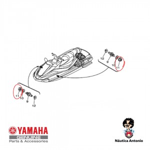 Side nut for motorbike